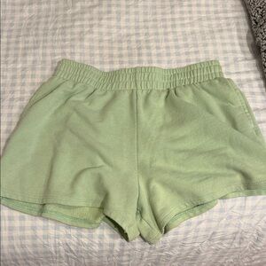 Women's Green Casual Shorts